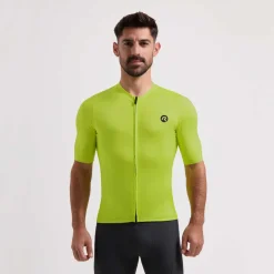 Rogelli Distance fietsshirt heren lime