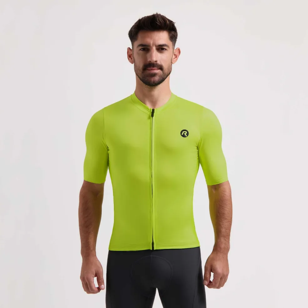 Rogelli Distance fietsshirt heren lime