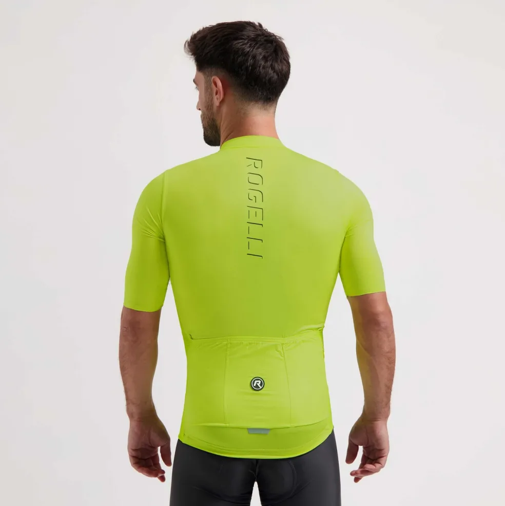 Rogelli Distance fietsshirt heren lime