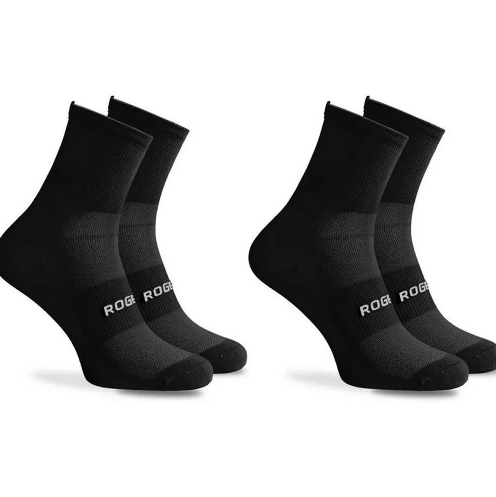 Rogelli Essential fietssokken zwart 2-pack