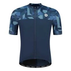 Rogelli Essential Graphic fietsshirt heren blauw