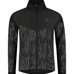 Rogelli Essential Hi Vis hardloopjack heren zwart reflection