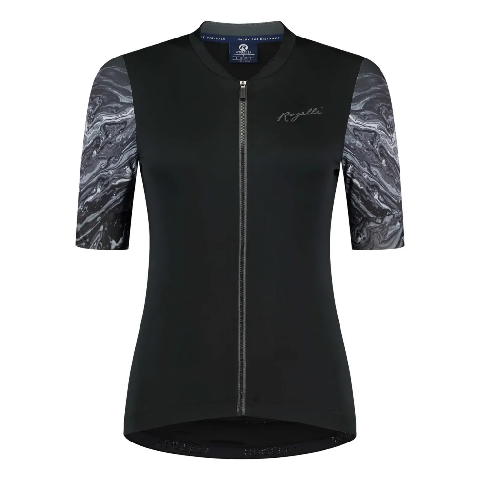 Rogelli Liquid fietsshirt dames zwart grijs