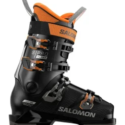 Salomon S/Pro Alpha 100 LV skischoenen heren black orange tiger dark grey