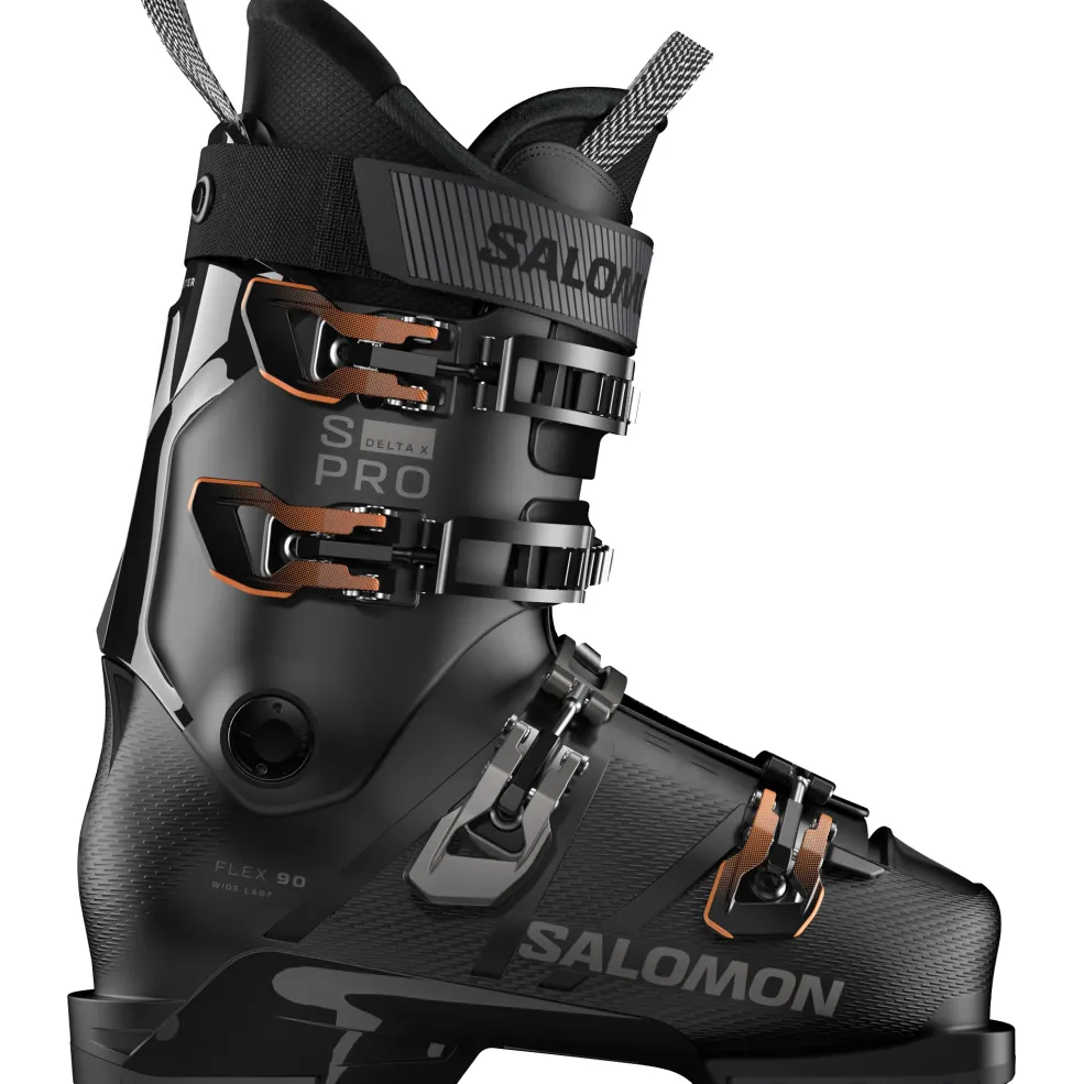 Salomon S/Pro Delta X90 skischoenen heren black dark grey metallic orange tiger