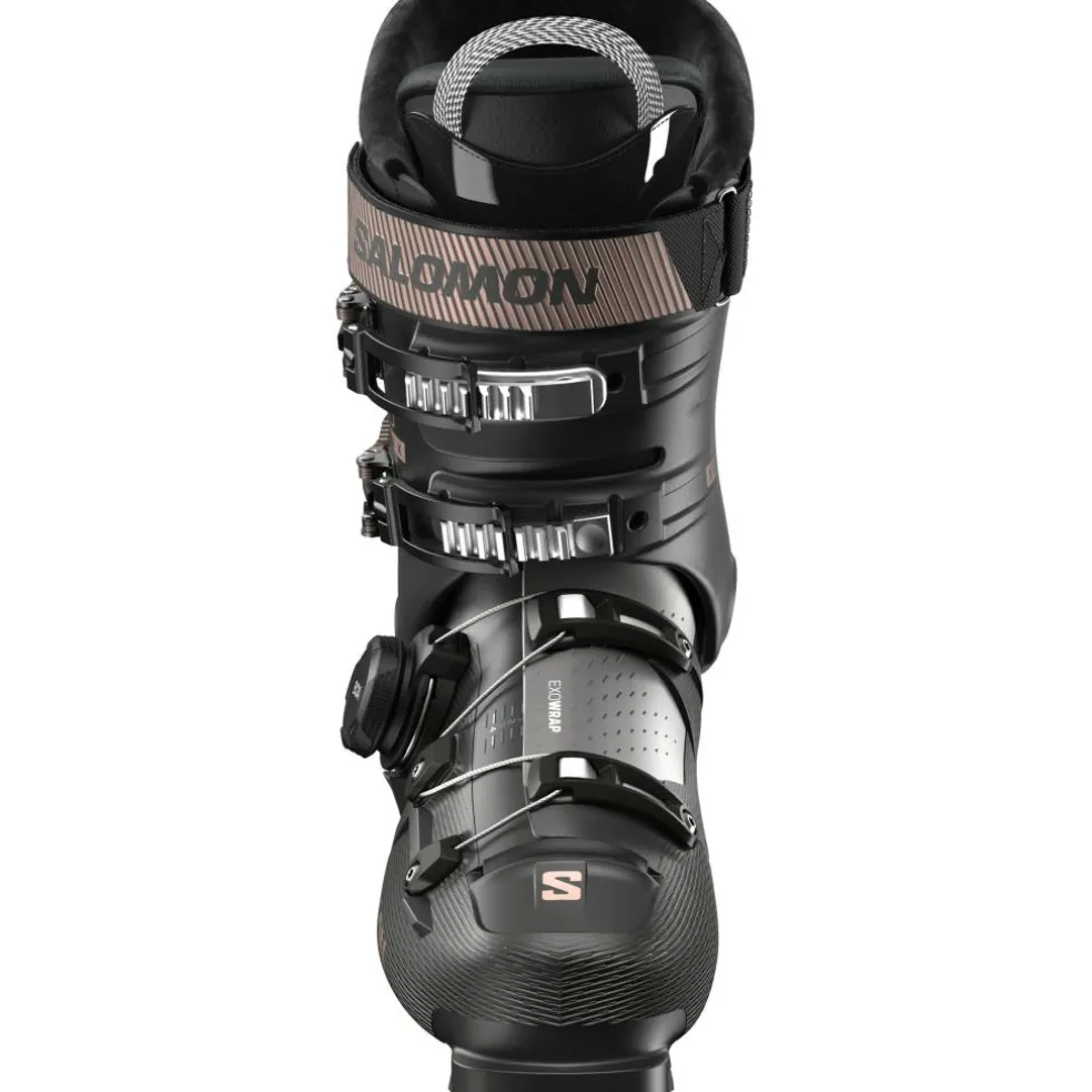 Salomon S/Pro Supra X90 MV BOA skischoenen dames black beluga pink gold