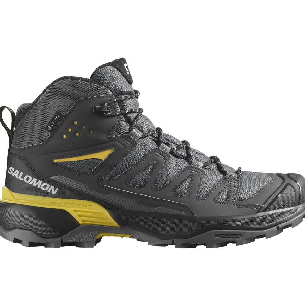 Salomon X ULTRA 360 GORE-TEX wandelschoenen heren castlerock black spicy mustard