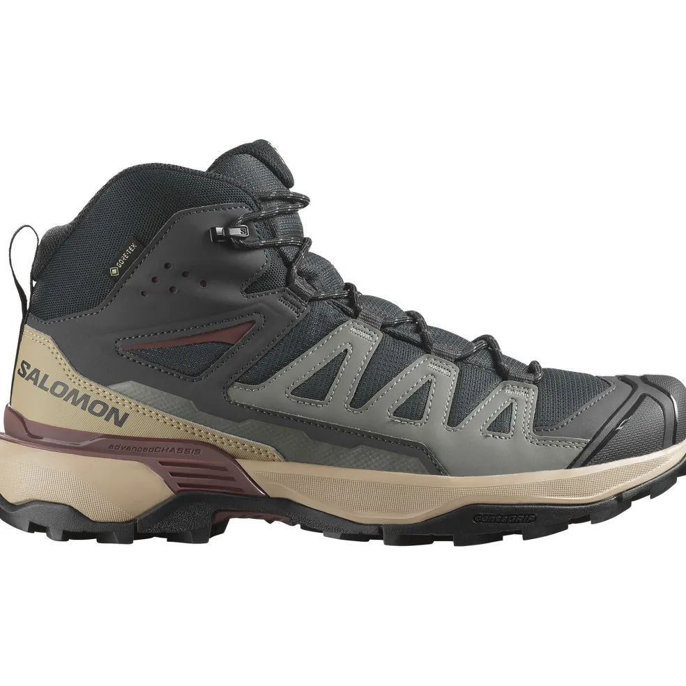 Salomon X ULTRA 360 GORE-TEX wandelschoenen heren phantom desert tan rum raisin