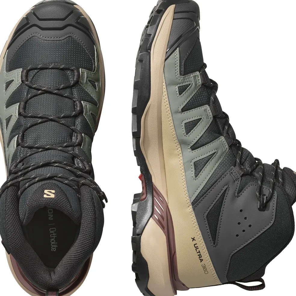 Salomon X ULTRA 360 GORE-TEX wandelschoenen heren phantom desert tan rum raisin