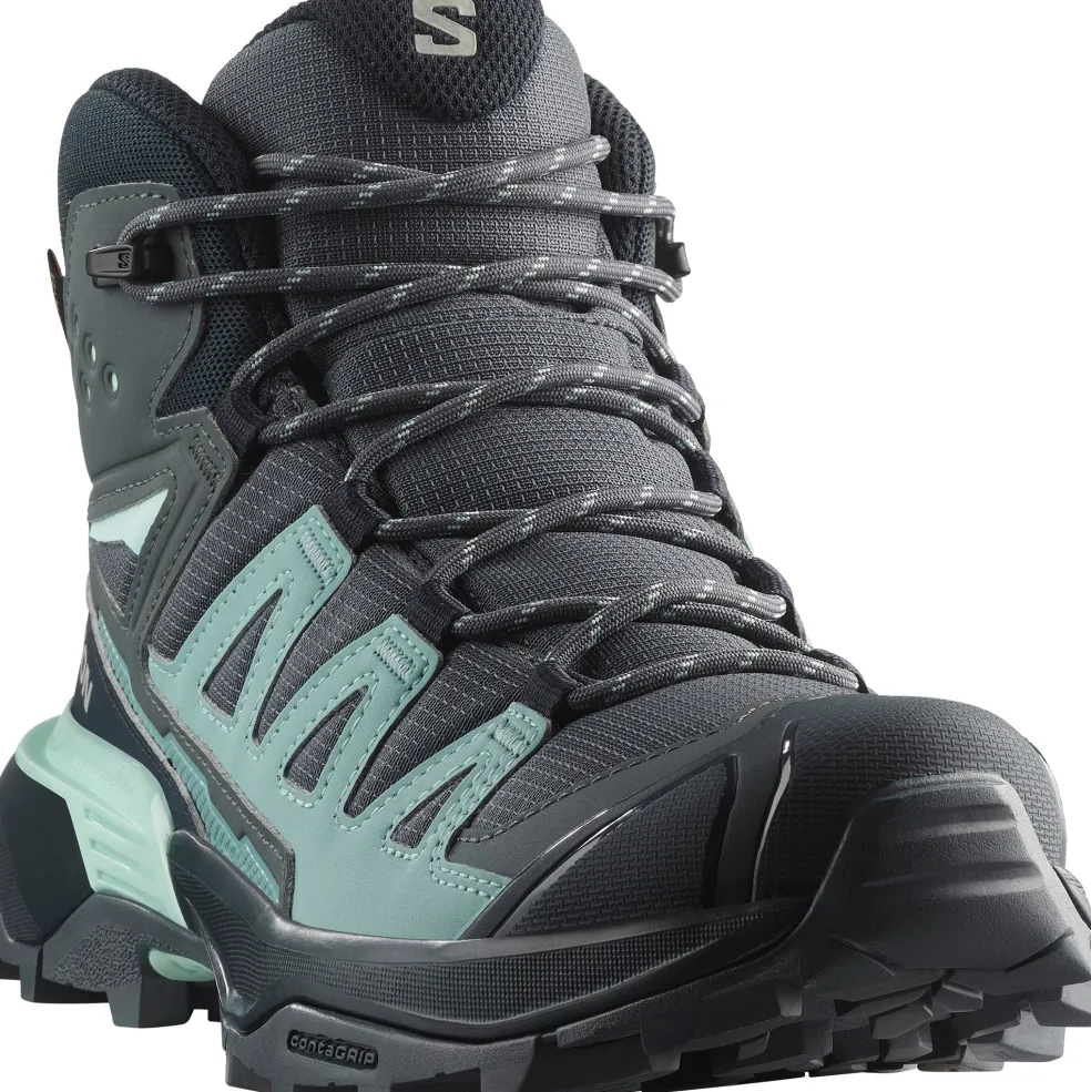 Salomon X ULTRA 360 GORE-TEX wandelschoenen dames turbulence carbon tourmaline