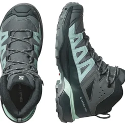 Salomon X ULTRA 360 GORE-TEX wandelschoenen dames turbulence carbon tourmaline
