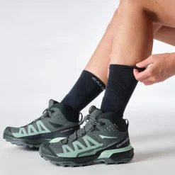 Salomon X ULTRA 360 GORE-TEX wandelschoenen dames turbulence carbon tourmaline