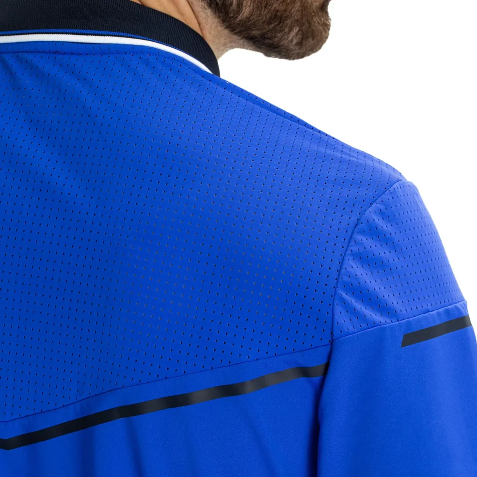 Sjeng Sports Hyde tennispolo heren blue neon