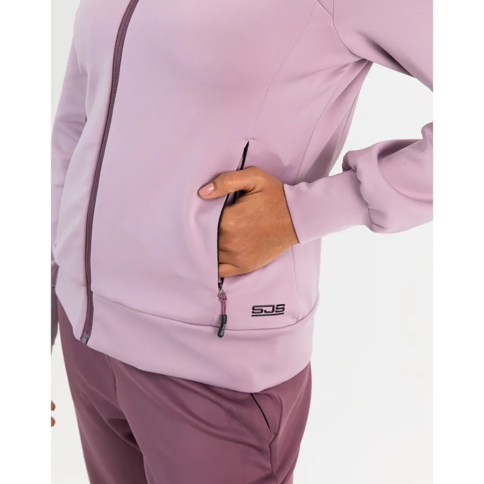 Sjeng Sports Olwen trainingsjack dames powder pink
