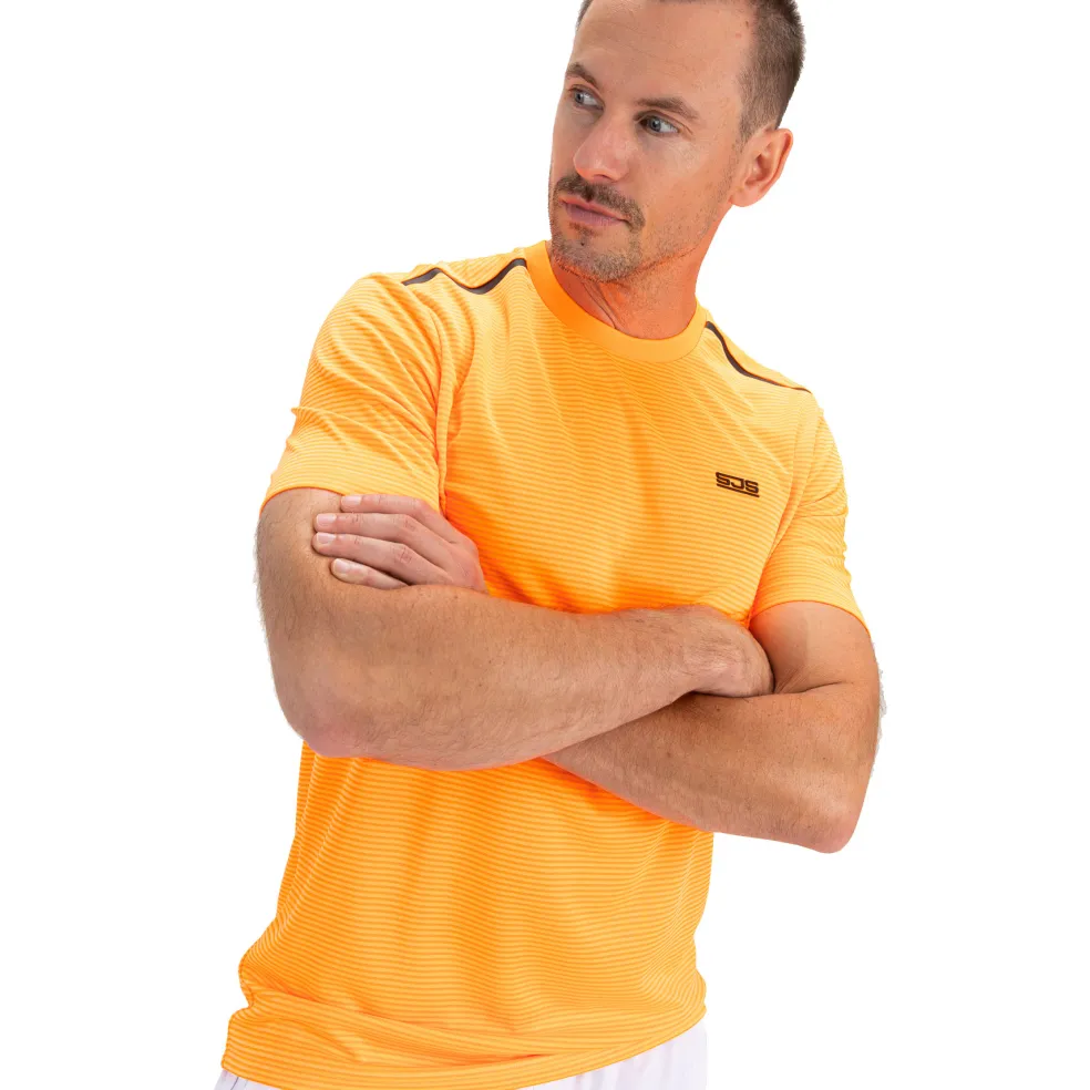 Sjeng Sports Tex tennisshirt heren orange clown fish