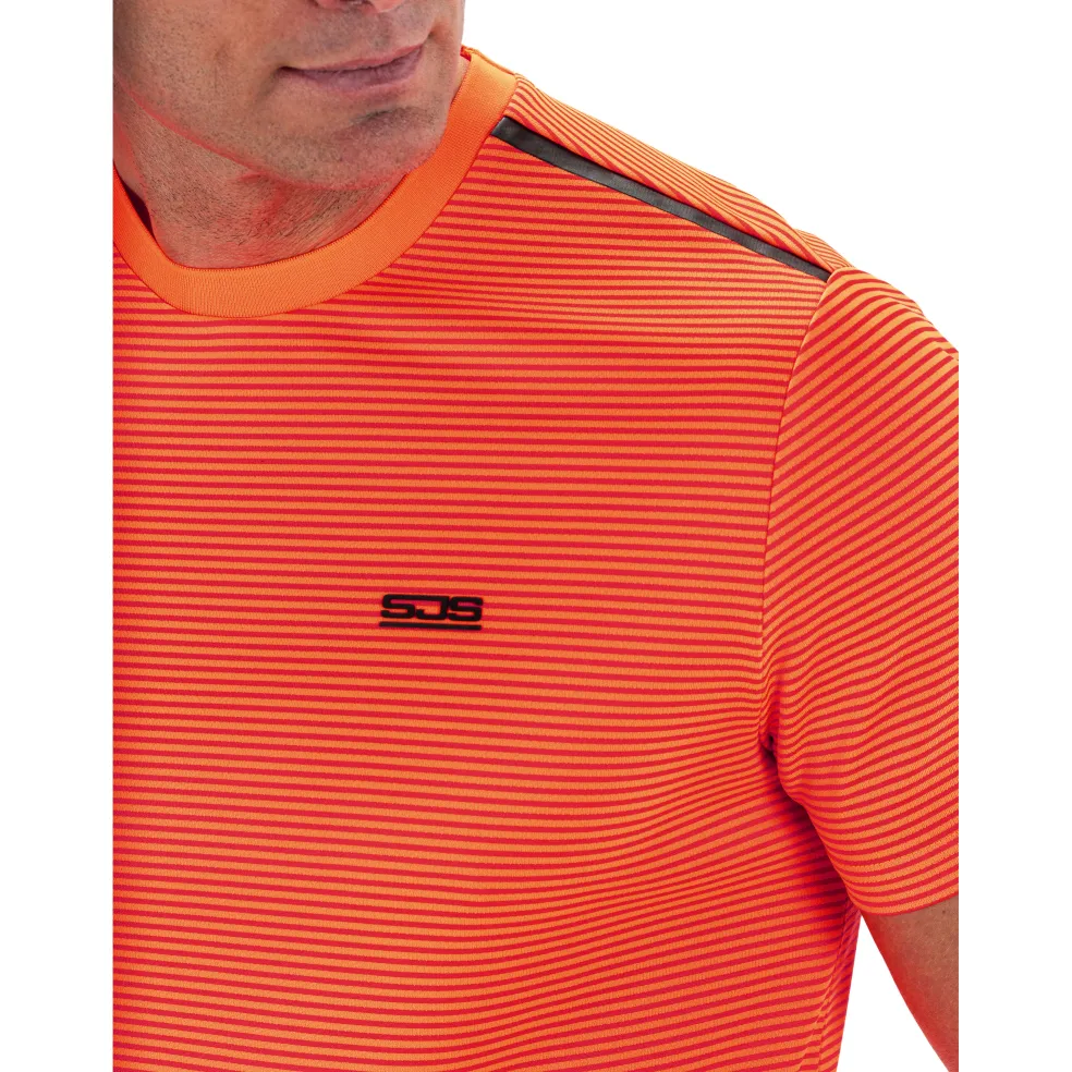Sjeng Sports Tex tennisshirt heren bright tangerine