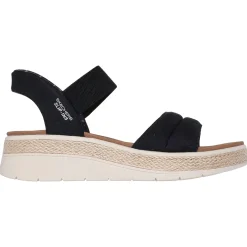 Skechers Slip-ins: BOBS Sun Ray sandalen dames black