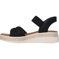 Skechers Slip-ins: BOBS Sun Ray sandalen dames black