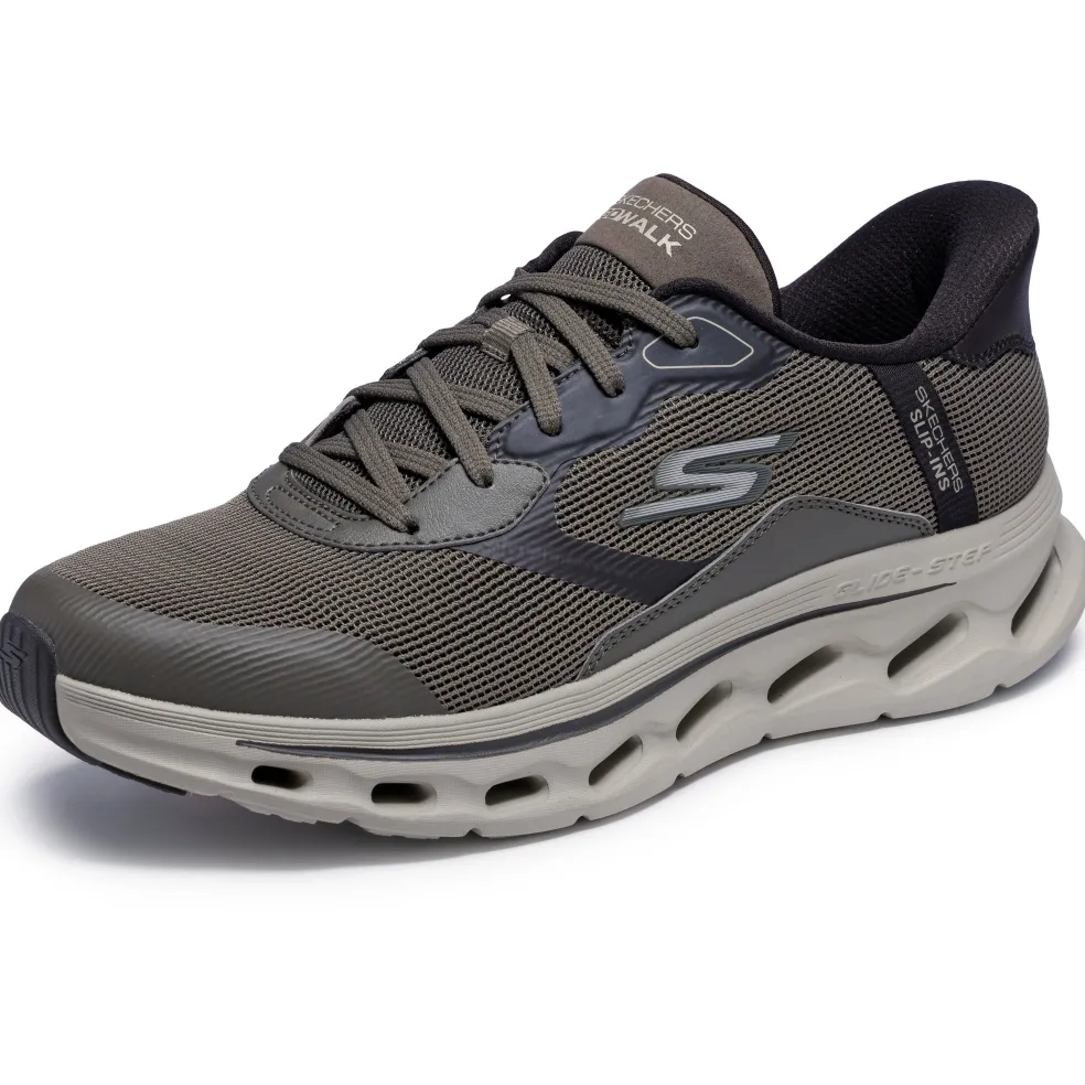 Skechers Slip-ins: GO WALK Glide - Step 2.0 - Zac schoenen heren dark taupe