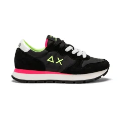 SUN68 Ally Solid Nylon schoenen dames black yellow fluo