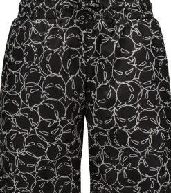 SuperRebel Bay all over print zwembroek junior multi black white