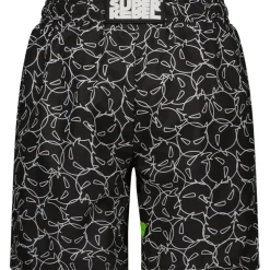 SuperRebel Bay all over print zwembroek junior multi black white