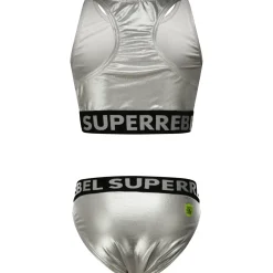 SuperRebel Carmel bikini junior silver foil