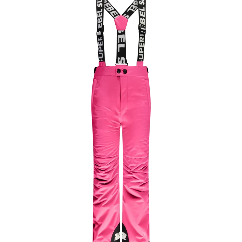 SuperRebel SPEED skibroek junior fluo pink