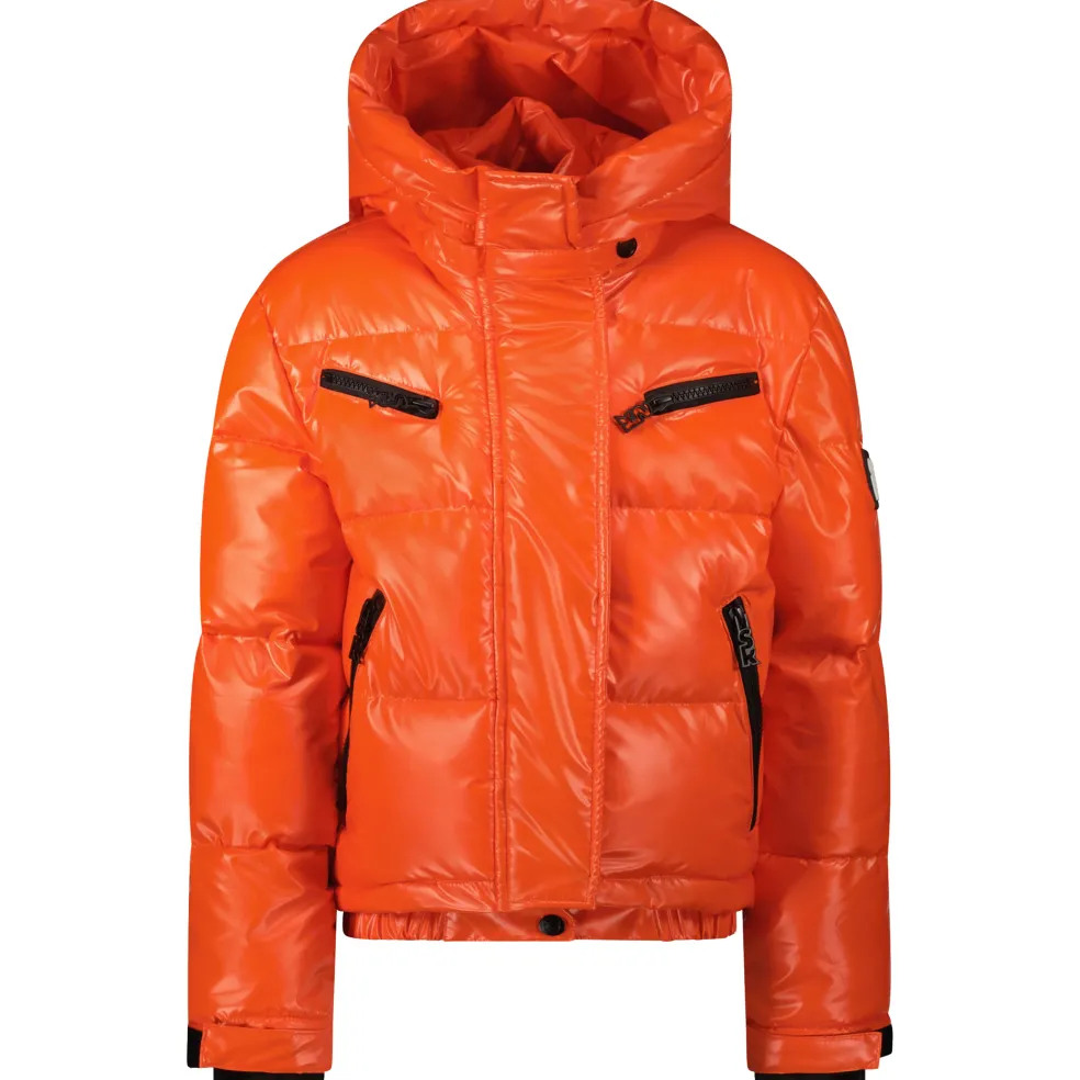 SuperRebel SPICY winterjas junior metallic mandarin