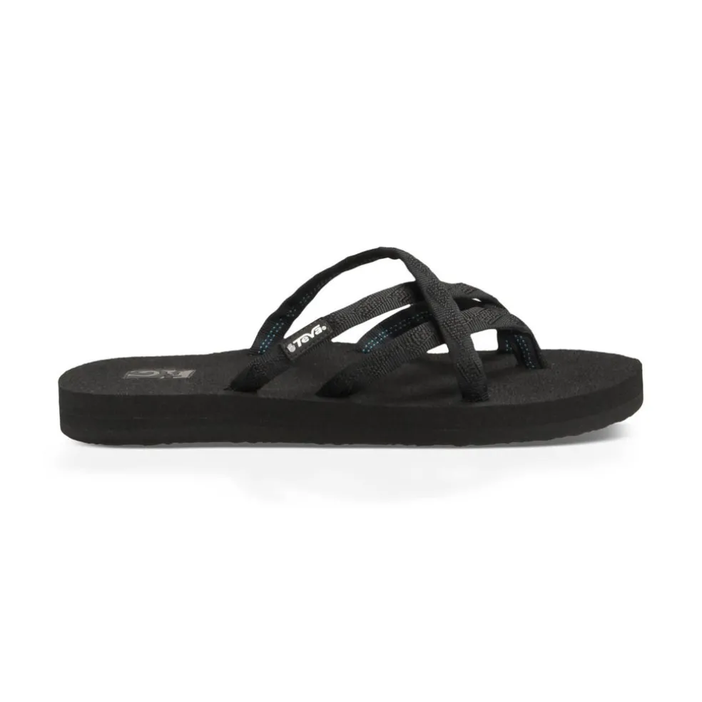 Teva Olowahu slippers dames mix black on black