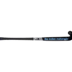 The Indian Maharadja  Blade Mid Bow zaalhockeystick junior mulberry wood black blue