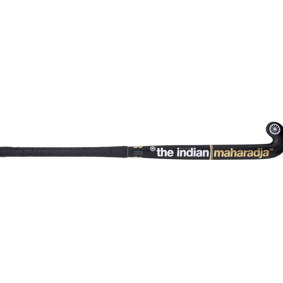 The Indian Maharadja Gold 95 Low Bow hockeystick black gold