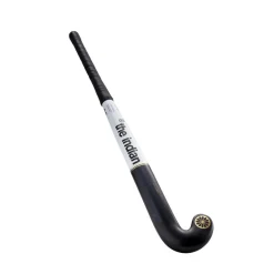 The Indian Maharadja Gold 95 Low Bow hockeystick black white gold foil