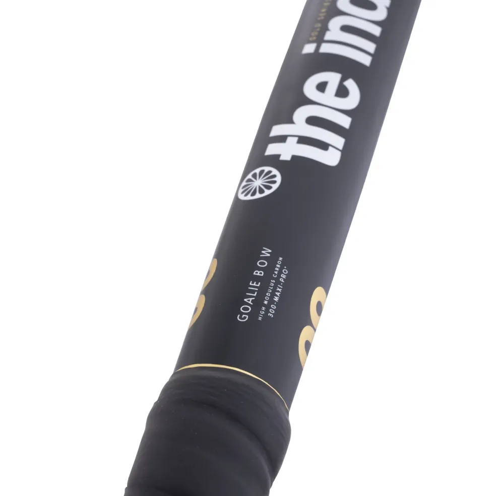 The Indian Maharadja Gold 80 Goalie Bow hockeystick black gold