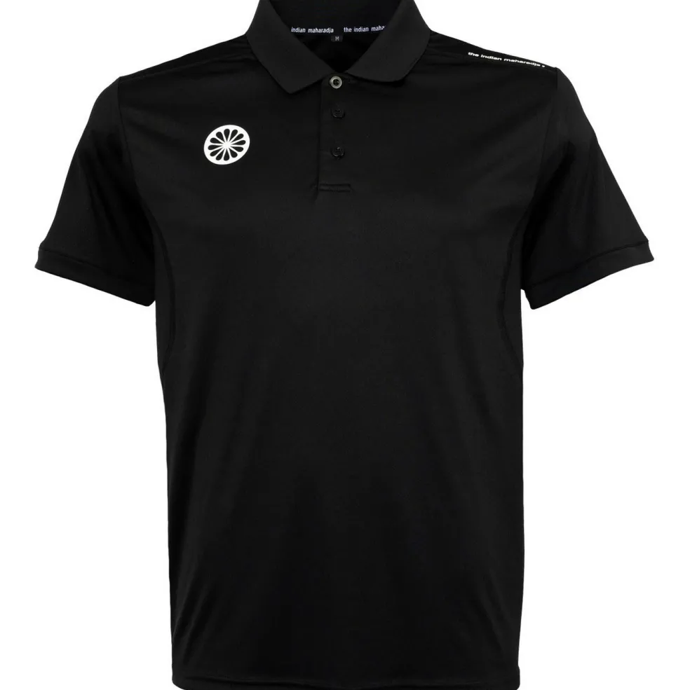 The Indian Maharadja Jaipur Performance Polo hockeyshirt heren black
