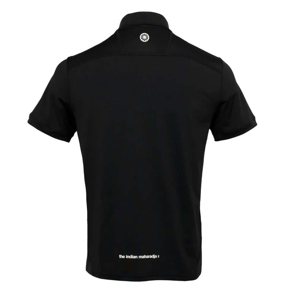 The Indian Maharadja Jaipur Performance Polo hockeyshirt heren black