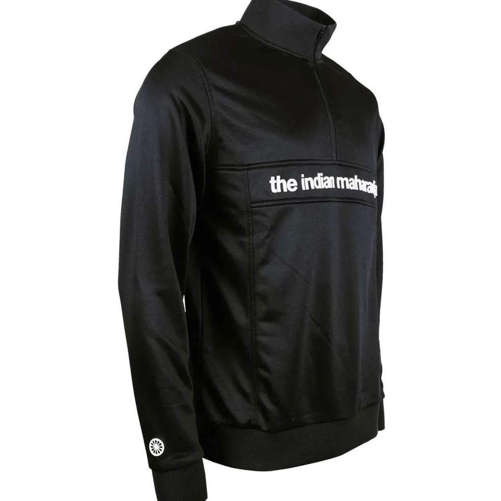 The Indian Maharadja Poly Terry Half Zip hockeytrui junior black