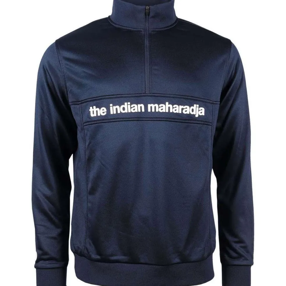 The Indian Maharadja Poly Terry Half Zip hockeytrui junior navy