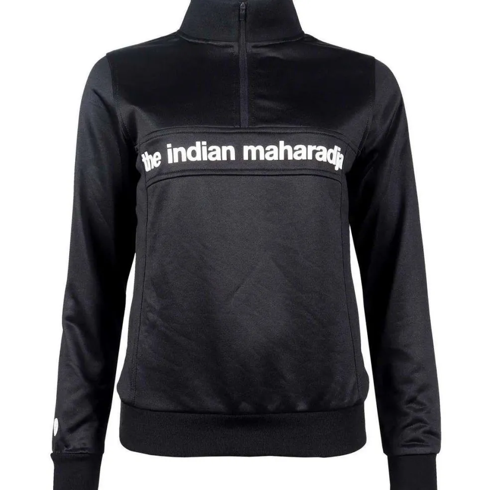 The Indian Maharadja Poly Terry Half Zip hockeytrui dames black