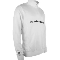 The Indian Maharadja Poly Terry Half Zip hockeytrui junior white