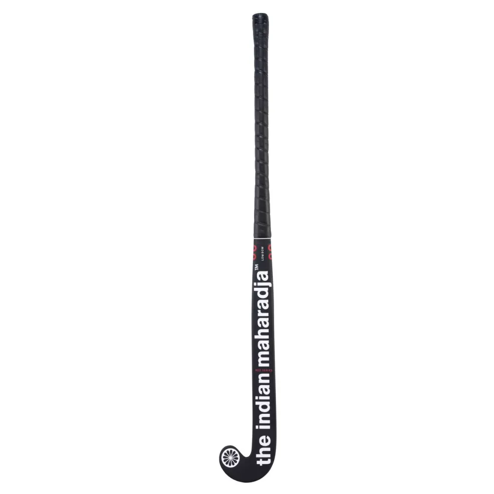 The Indian Maharadja Red 30 Low Bow hockeystick black white red 36,5 inch