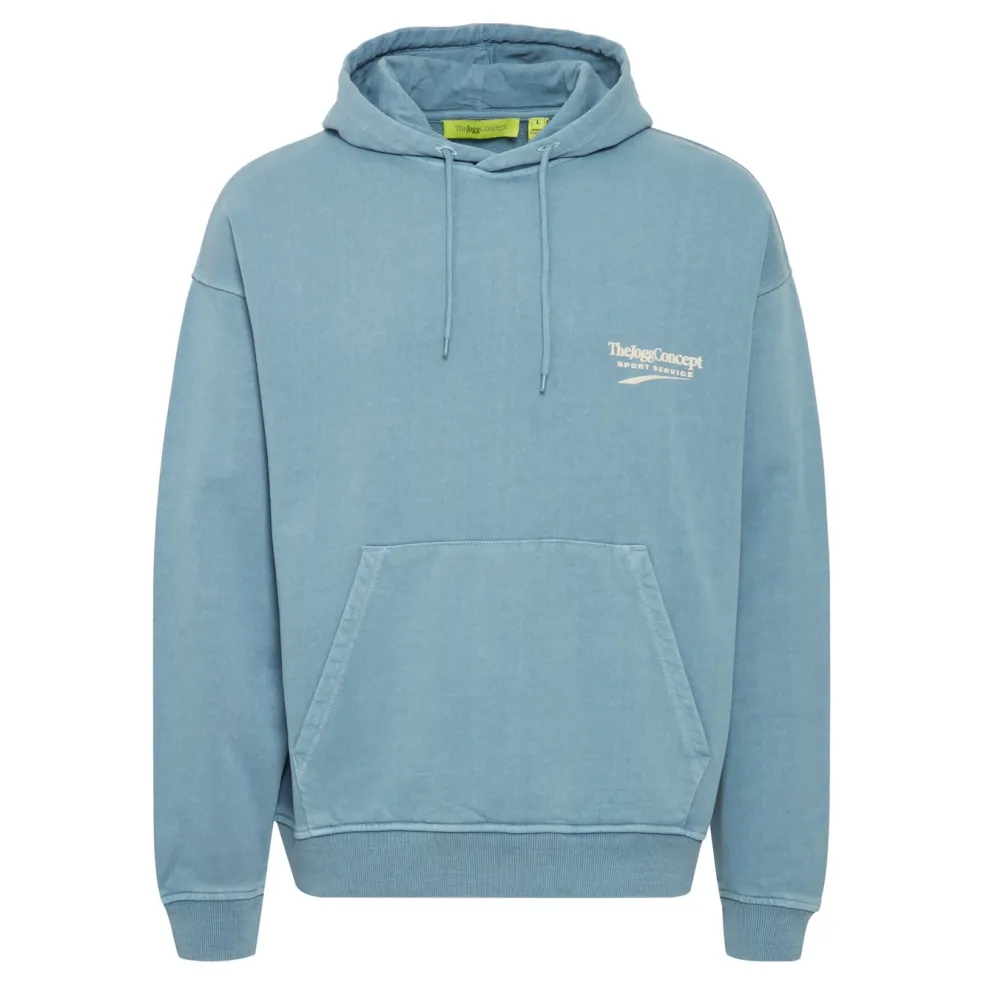 TheJoggConcept Rubi hoodie heren aegean blue
