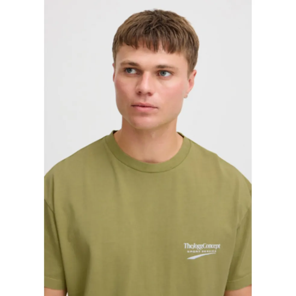 TheJoggConcept Sasa shirt heren split pea