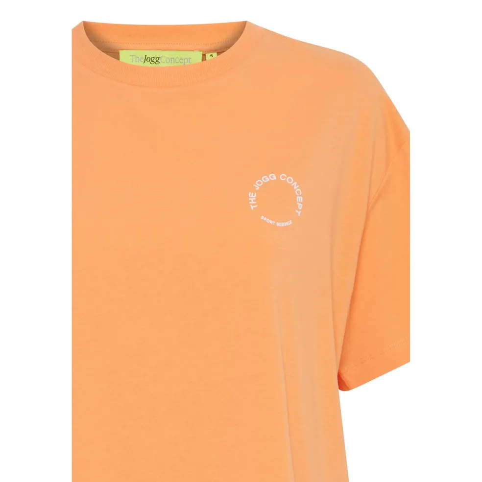 TheJoggConcept Simona Box shirt dames tangerine