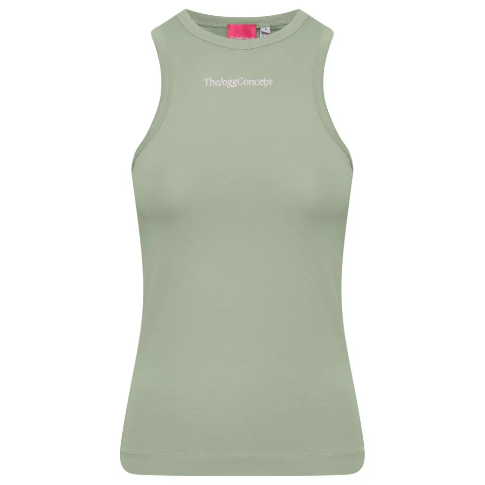 TheJoggConcept Simona tanktop dames frosty green