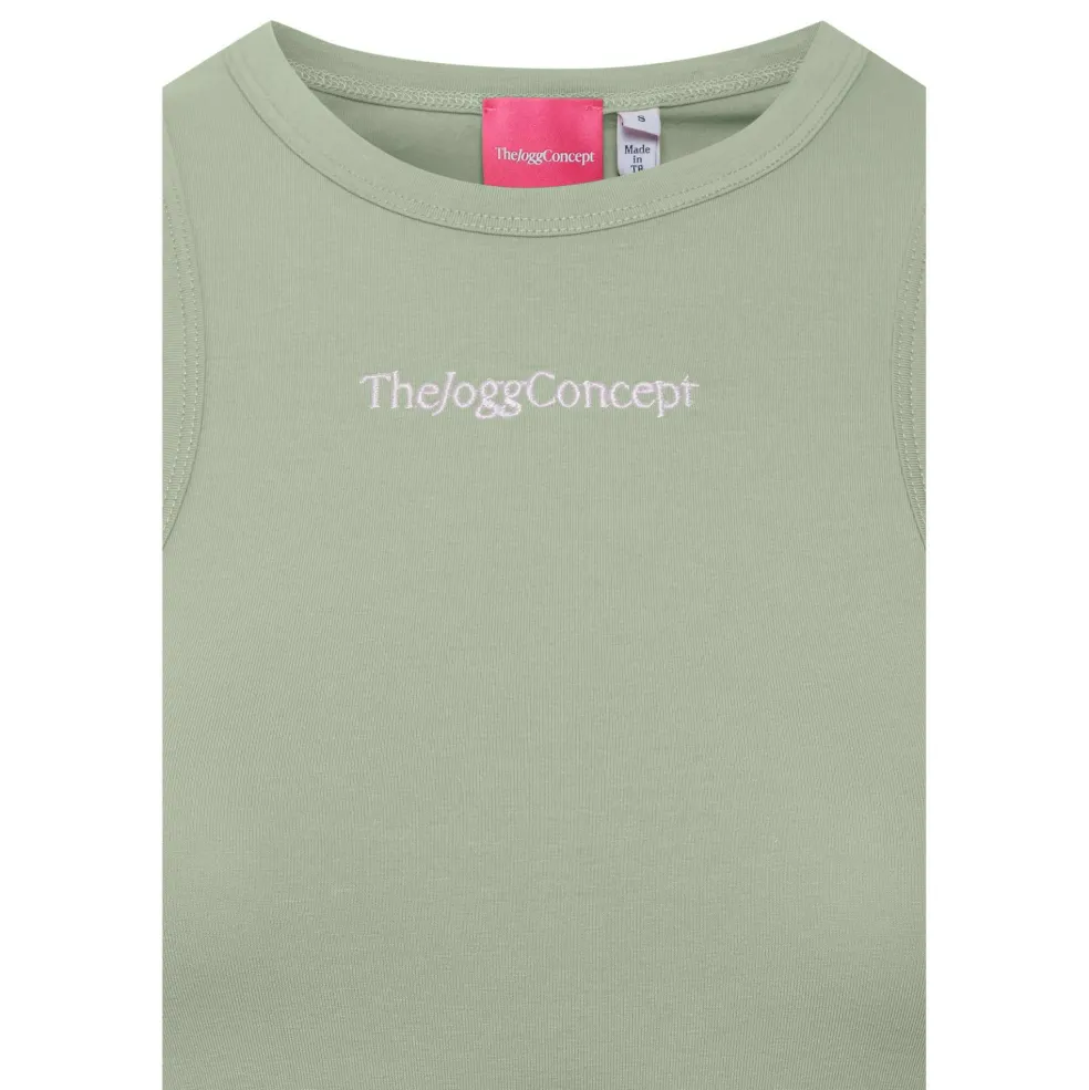 TheJoggConcept Simona tanktop dames frosty green