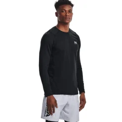 Under Armour ColdGear Fitted Crew shirt heren black