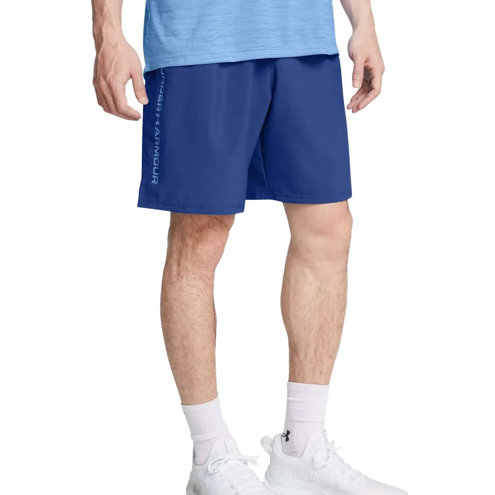 Under Armour Tech Woven Wordmark short heren tech blue horizon blue