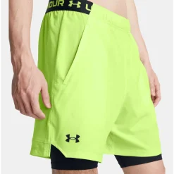 Under Armour Vanish Woven 2-in-1 short heren morph green black