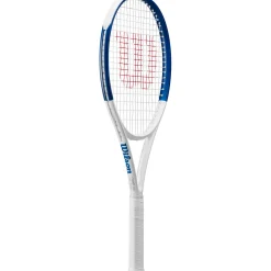 Wilson US Open Clash 100 V2 tennisracket white blue